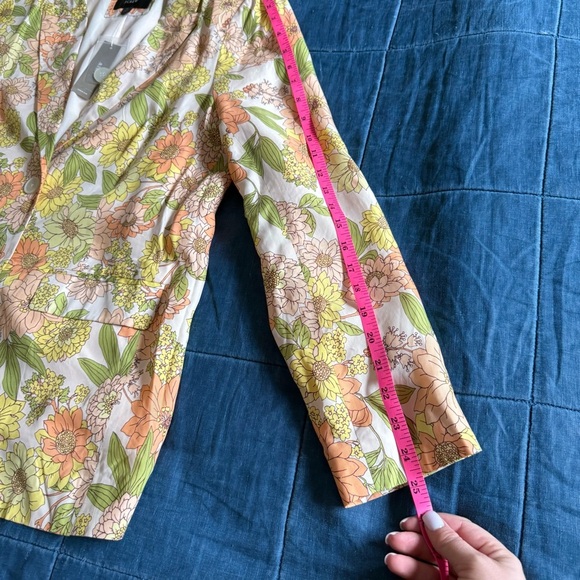 NWT J Crew Cupro Parke blazer in zinnia floral Size 8 - Picture 11 of 11